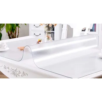 ubrus Mekke sklo Ubrus na stůl z měkkého skla 90x50 cm Ubrus: Folie s texturovaným povrchem