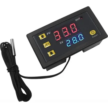Hygrostat Digitální termostat panelový LCD DC 12V W3230