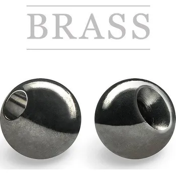 Brass Beads - klasické mosazné hlavičky Black Nickel