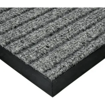 Šedá textilní zátěžová čistící rohož Shakira - 60 x 80 x 1,6 cm