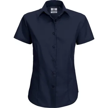 Dámská košile Košile dámská B&C Smart s krátkým rukávem - navy, S