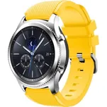 eses Silikonový řemínek - Žlutý, 22 mm