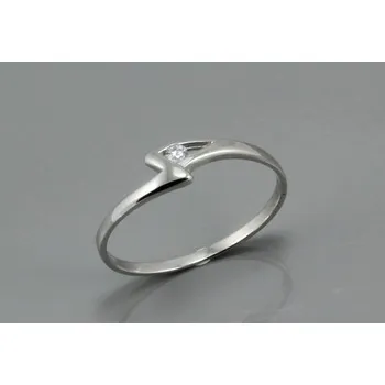 Prsten Zlatnictví U Kostela Dámský prsten se zirkonem v bílém zlatě 1138 60 87-15683761