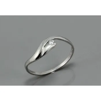 Prsten Zlatnictví U Kostela Dámský prsten z bílého zlata se zirkonem 1749 51 99-15683712