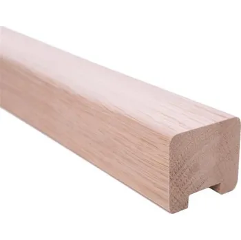 Zábradlí KP Bukové U-madlo zábradlí 45x40 mm nelakováno, drážka 21x7 mm, 3 m