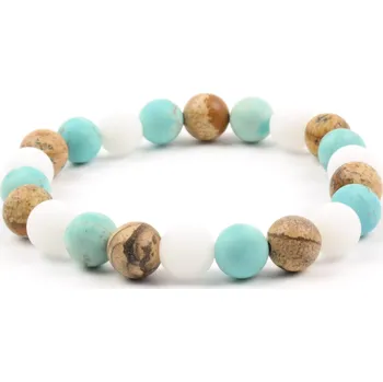 Náramek Moni náramek jaspis tyrkenit onyx bílý