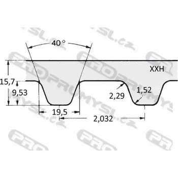 Řemen ozubený 1200 XXH 300 (76,20 mm) optibelt ZR