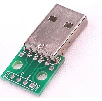 Elektronická stavebnice LaskaKit_cz USB M na DIP adaptér