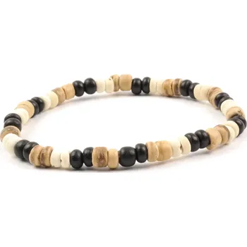 Náramek Pánský náramek barevné dřevěné korálky 2