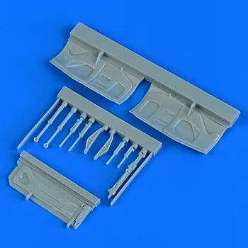 Plastikový model Quickboost 1/48 F-16A/B Fighting Falcon undercarriage covers (Hasegawa)