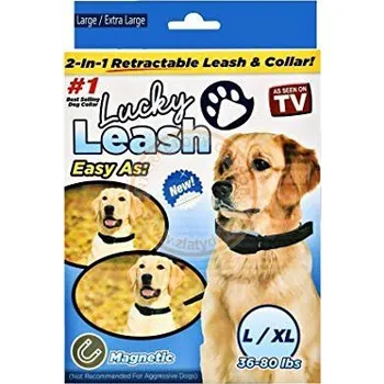 Obojek pro psa Obojek pro psa se samonavíjecím vodítkem L/XL