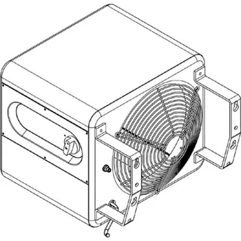 Teplovzdušný ventilátor JEVI DELTA konzola pro uchycení ( 6000,9000 ) na stěnu