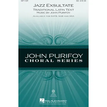 JAZZ EXSULTATE / SSA* + piano/chords