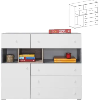 Komoda Sigma - komoda SI 12 - beton