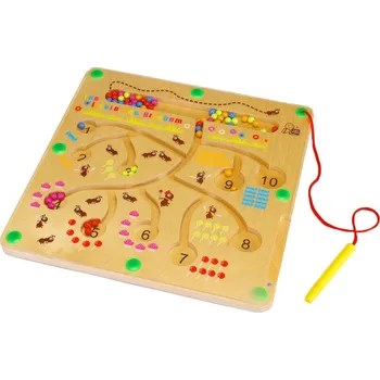 Dřevěná hračka Magnetičtí mravenci –Výuka počítání a třídění, EDU