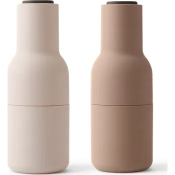Mlýnek na koření Audo Copenhagen Mlýnky na sůl a pepř Bottle, set 2ks, nudes, walnut lid
