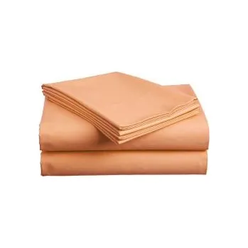 Prostěradlo Numberoplus Bavlněné prostěradlo, meruňkové 140x240 cm