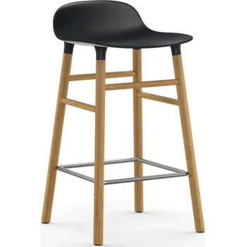 Barová židle Normann Copenhagen Barová židle Form 65 cm, black/oak