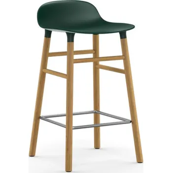 Barová židle Normann Copenhagen Barová židle Form 65 cm, green/oak
