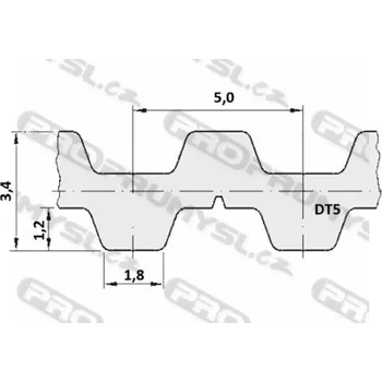 Řemen ozubený DT5 515 6 optibelt Alpha Torque