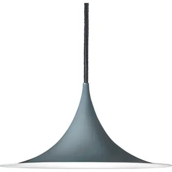 Gubi Závěsná lampa Semi 47, glossy anthracite grey