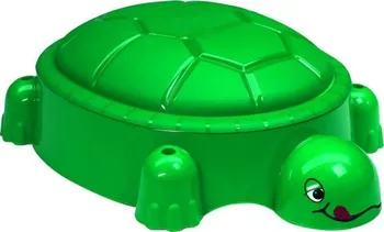 Pískoviště Paradiso Toys Pískoviště želva s víkem tmavě zelené