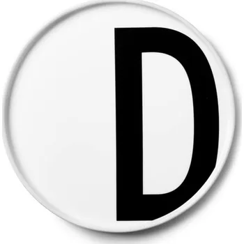 Talíř Design Letters Talíř s písmenem D, white