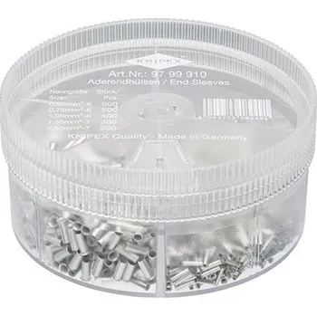 Knipex 97 99 910 neizolované koncové dutinky 1900 ks