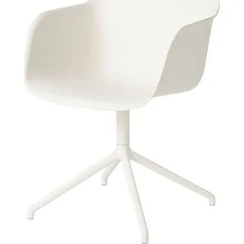 Muuto Židle Fiber Armchair Swivel Base, natural white