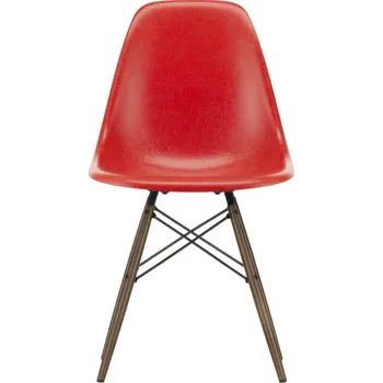 Jídelní židle Vitra Židle Eames Fiberglass DSW, red/dark maple