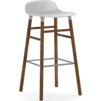 Barová židle Normann Copenhagen Barová židle Form 75 cm, white/walnut