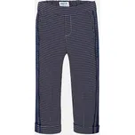 MAYORAL dívčí tepláky kostičky tm.modrá, bílá - 110 cm