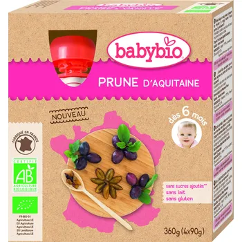 Babybio Doypack švestka od 6. měsíce, 4x90g