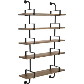 Komoda Gubi Police Démon Shelf 2, 95cm, 5 shelves, walnut