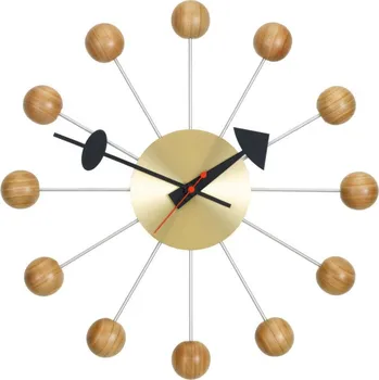 Hodiny Vitra Hodiny Ball Clock, cherry