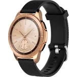 eses Silikonový řemínek 20 mm - Velikost S, vzorovaný černý