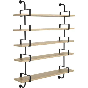 Komoda Gubi Police Démon Shelf 2, 155cm, 5 shelves, oak