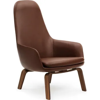 Křeslo Normann Copenhagen Křeslo Era Lounge Walnut Ultra Leather, vysoké
