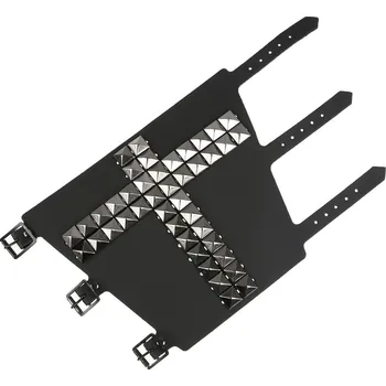 Náramek náramek 11 ROW WITH BLACK PYRAMID