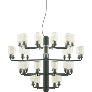 Normann Copenhagen Lustr Amp Chandelier Large, gold/green