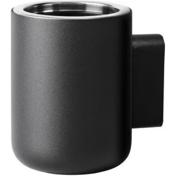 Držák na kartáček Audo Copenhagen Nástěnný kelímek na kartáčky, black