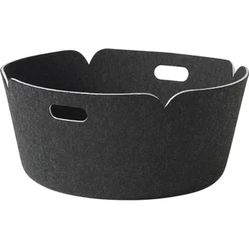Organizér oblečení Muuto Koš Restore Round, black melange