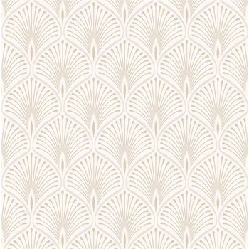 Tapeta Vliesové tapety na zeď paví peří zlato-krémové GV3101