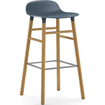 Barová židle Normann Copenhagen Barová židle Form 75 cm, blue/oak