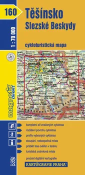 Těšínsko, Slezské Beskydy: Cyklomapa č. 160 1:70 000 - Kartografie Praha (2007, mapa)