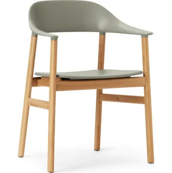Jídelní židle Normann Copenhagen Židle Herit Armchair Oak, dusty green