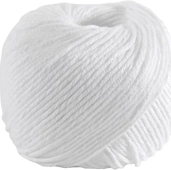 Příze Příze NATURA MEDIUM 50g, bílá - odstín 01