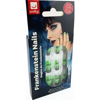 Zelené umělé nehty Frankenstein
