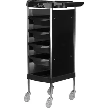 Kadeřnické křeslo Odkládací stolek FX11-B - černý