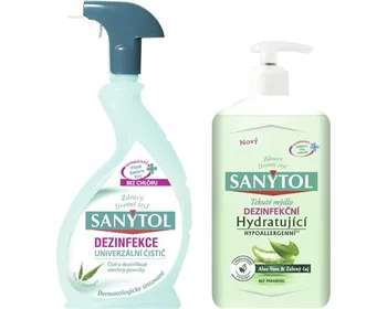 Sanytol Duopack Univerzal čistič sprej 500 ml + tekuté hydratační mýdlo 250 ml